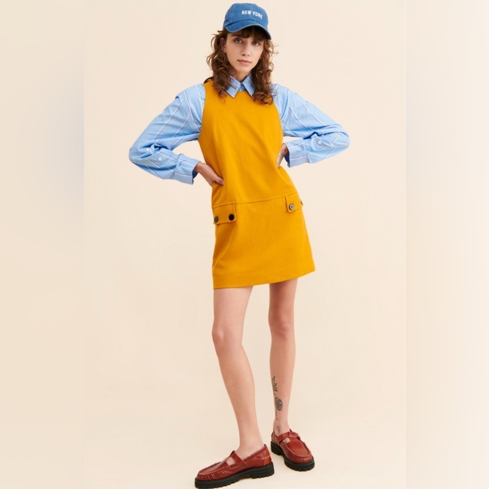 Maeve By Anthropologie Crewneck Mini Shift Dress, Size 4